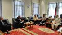 زيارة الأستاذ الدكتورعبد الرحيم شولح لبحث خطة الكلية للتقدم للإعتماد